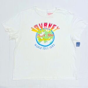 New Lucky Brand Journey Concert Tee Womens XL Don’t Stop Believing World Tour 83